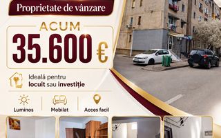 Garsonieră eficientă cu balcon, gata de locuit, Veteranilor - Poză 1