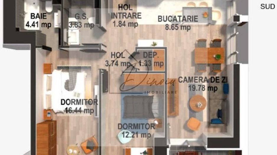 COMISION 0% I 3 camere  Moghioros Park Residence | Loc parcare - Poză 3
