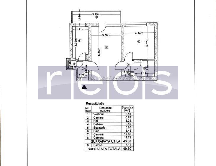 VANZARE APARTAMENT 2 CAMERE 50MP MUNCII CAMPIA LIBERTATII RENOVAT 2026 - Poză 6