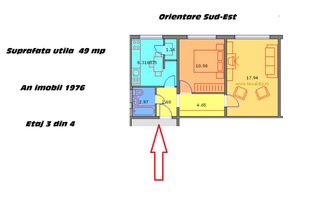 Apartament de vanzare 2 camere decomandat | Brancoveanu Berceni - Poză 4