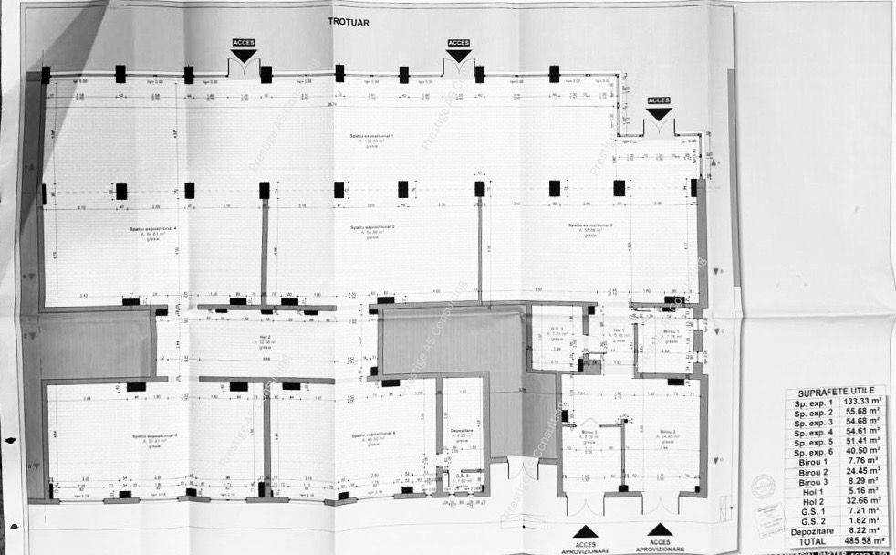 Spatiu comercial 485 mp | Stradal | ISU | 3 intrari | L Rebreanu - Schiță 6