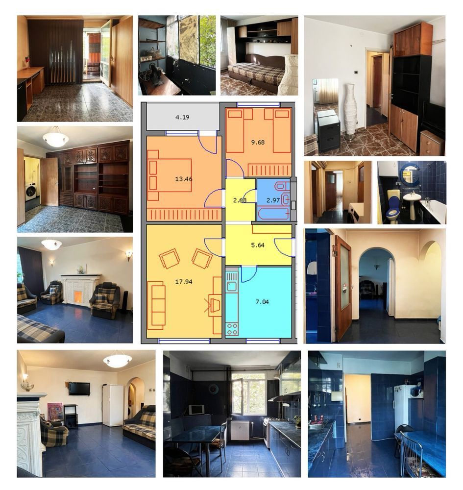 Apartament 3 camere decomandat Brancoveanu. - Poză 8