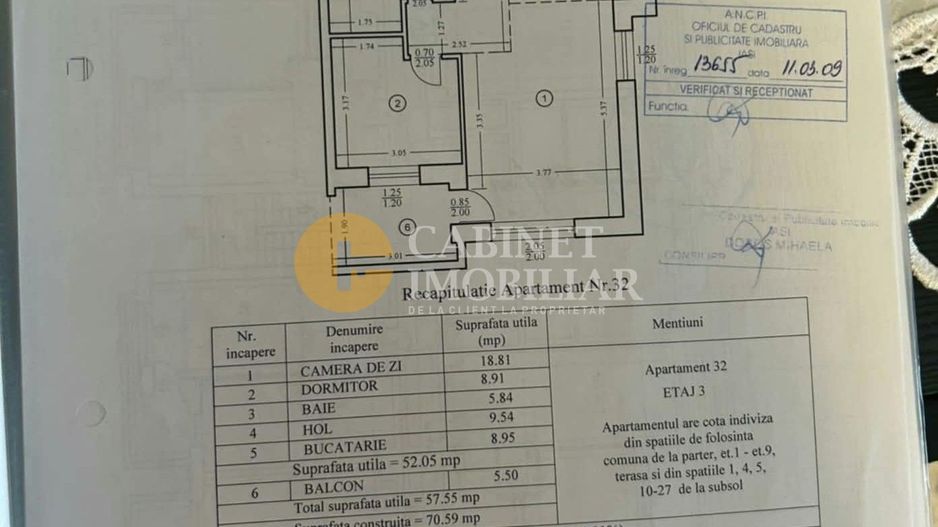 2 camere, etaj 3, 57 mp, bloc 2009, Tatarasi! - Poză 8