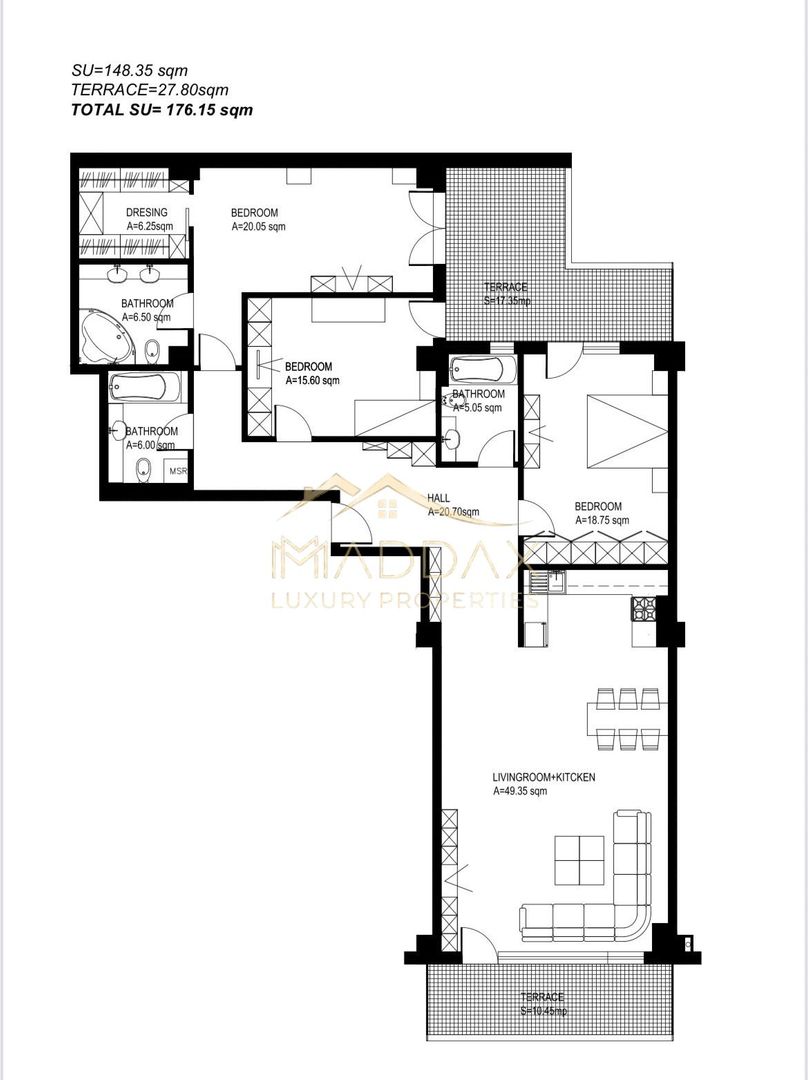 Apartament LUX**4 camere**176 MP**2 locuri parcare//PRIMAVERII - Poză 19
