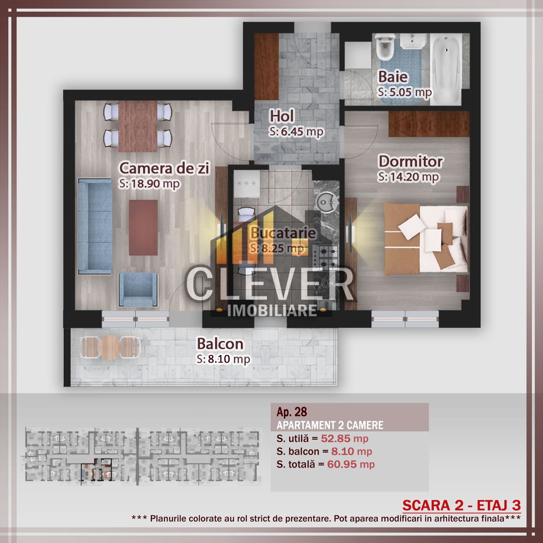 Apartament 2 camere Pallady, balcon 8 mp, comision 0% - Poză 1