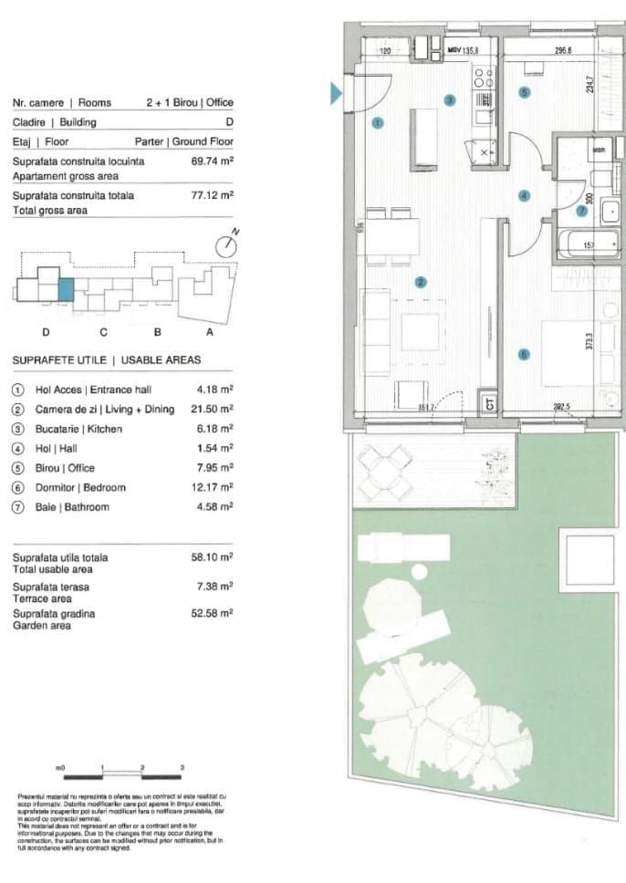 Apartament 2,5 camere cu grădină privată de 52 mp  Escape Synergy - Poză 17