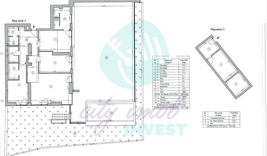 Apartament cu terasa de 350 mp si piscina privata - Poză 3