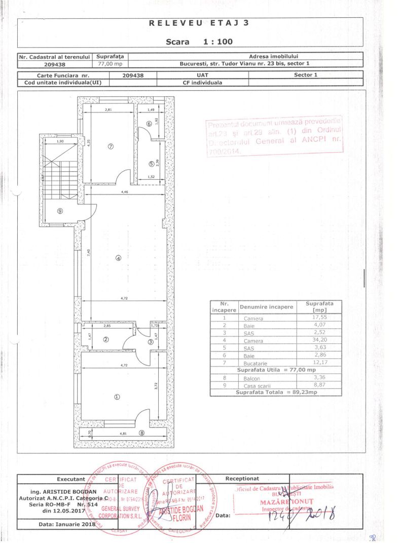 Apt premium utilat nou 2 dormitoare Dorobanti - Poză 13