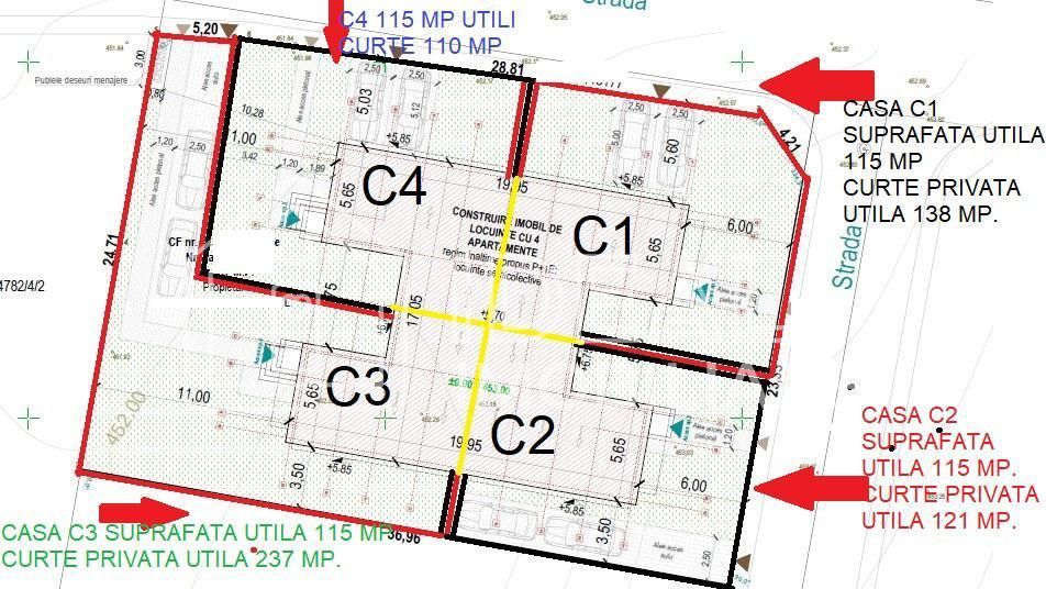 Casa cu 4 camere si 310 mp de curte, in Calea Cisnadiei, zona Profi - Schiță 8