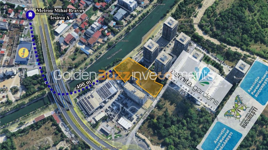 TEREN 4.611 MP – MIHAI BRAVU | 2 Deschideri | Metrou 380 m | - Schiță 7