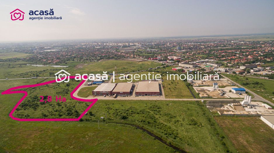 Teren industrial 28812 mp în Parcul Industrial UTA2 Arad - Poză 1