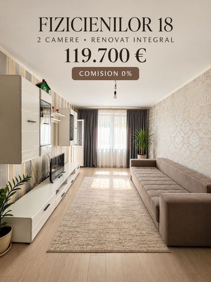Fizicienilor 18 | 2 camere renovate integral | Etaj 2 | 10 min metrou - Poză 1
