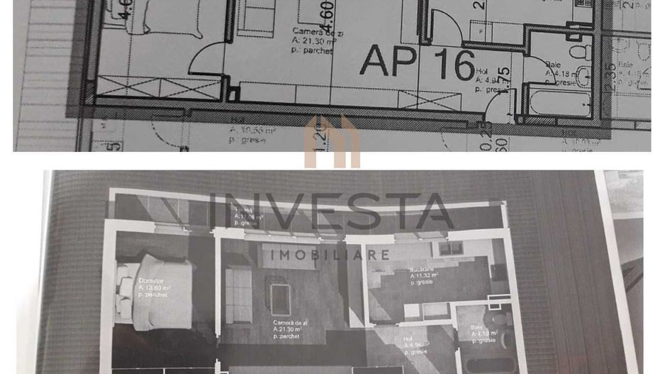 Apartament 2 camere de vanzare zona Baciu - Schiță 6