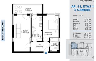 2 Camere Decomandat | 62 mp | Theodor Pallady | Metrou teclu