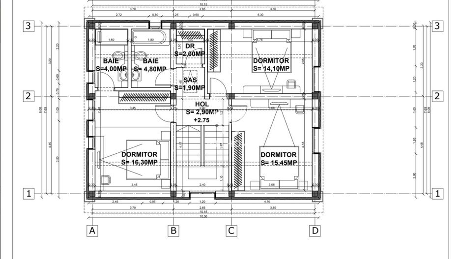 Casa individuala de vanzare , teren 470 mp -  Talmaciu Sibiu - Schiță 8