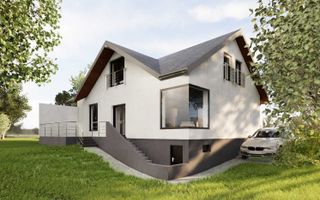 Casă panoramica 210 mp utili D+P+pod pivnita si teren 350 Sura Mare - Poză 4