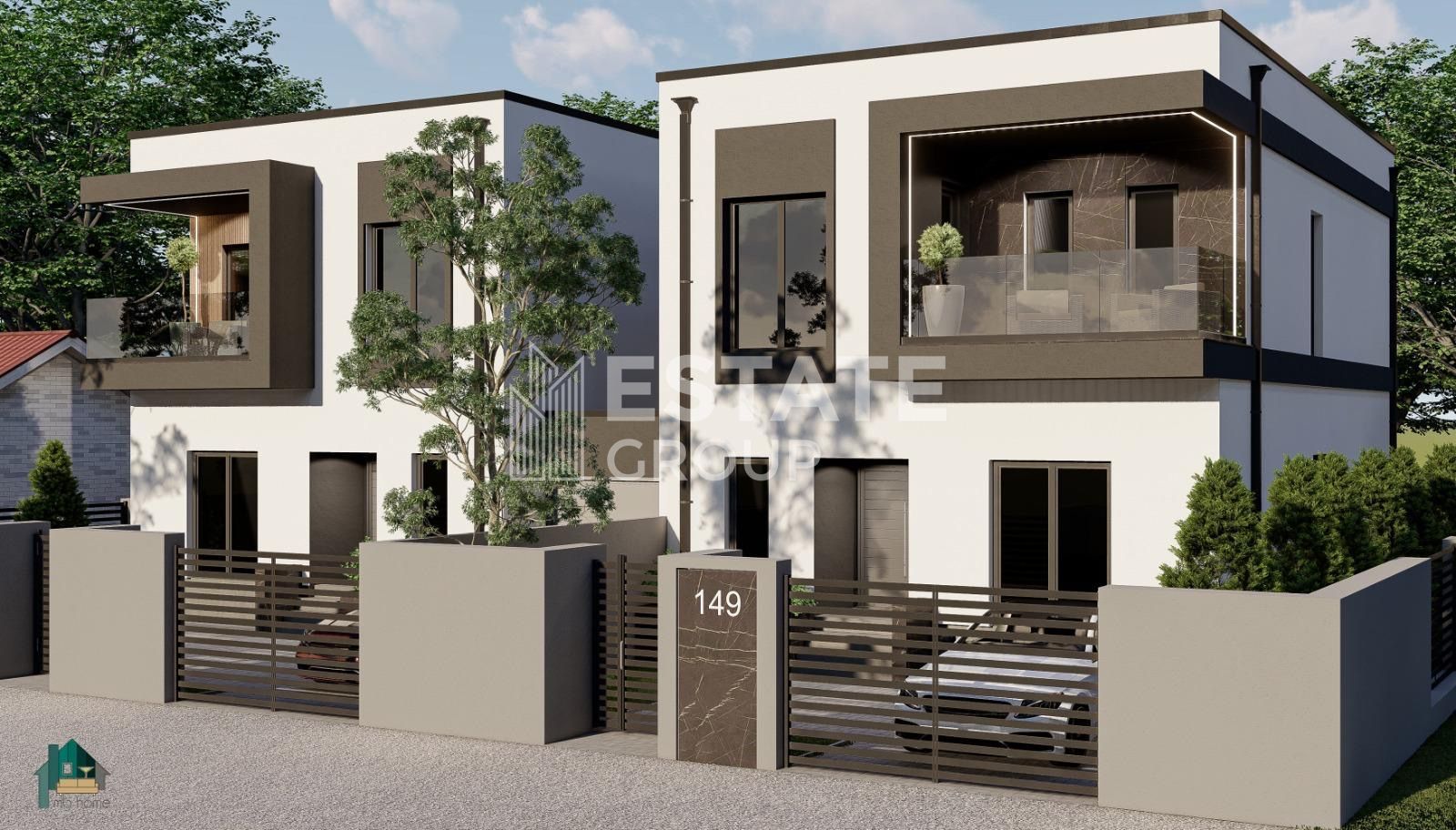 Duplex cu 5 camere despartit prin garaj in Mosnita Noua - Poză 2