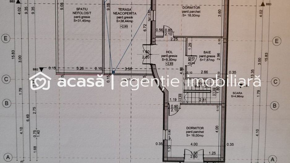 Proiect casă cu mansardă în construcție Micălaca - Poză 5