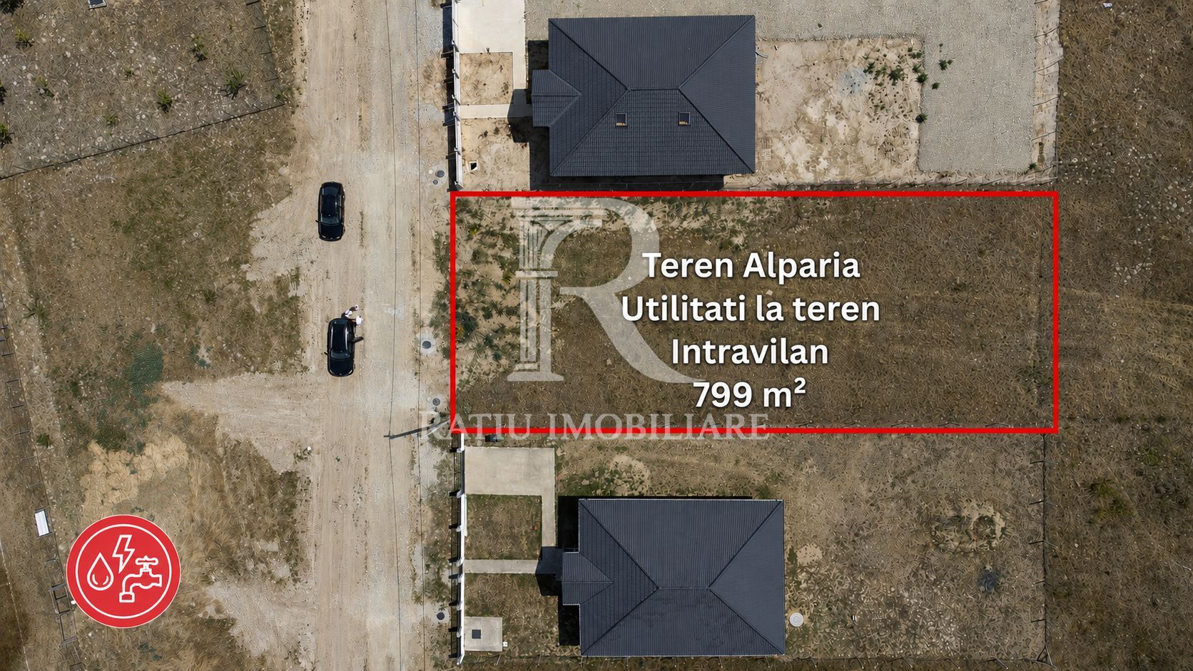 Teren Intravilan | 799 mp | Toate Utilitățile la Teren | Alparea - Poză 2