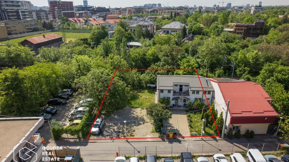 Teren de vânzare, Aviației, 521 mp, front 27 ml - Poză 1