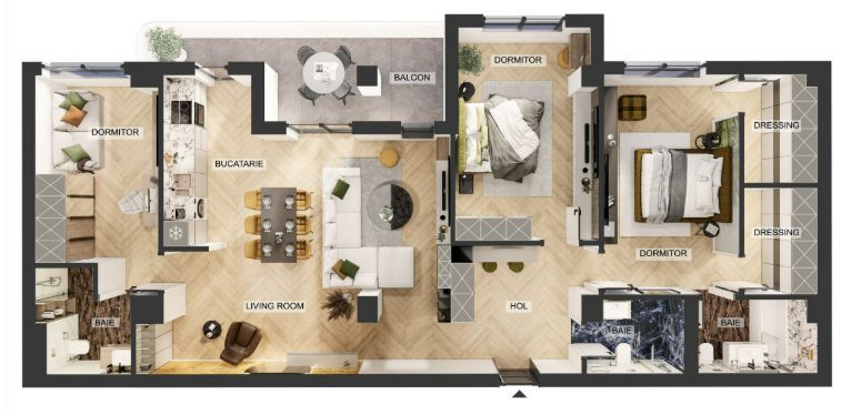 Vanzare apartament 4 camere - Poză 1