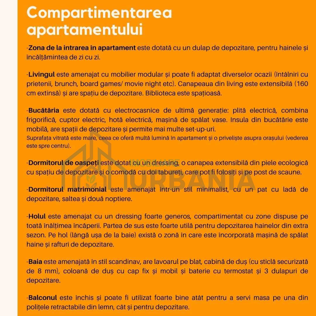 Apartament 3 camere premium de închiriat în Complexul Rezidențial „Răsărit de soare”, Păcurari, zona Alpha Bank, Iași - Poză 7