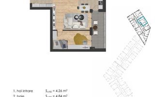 COMISION 0% - Apartamente 3 camere – complex central, Circumvalațiunii - Schiță 8
