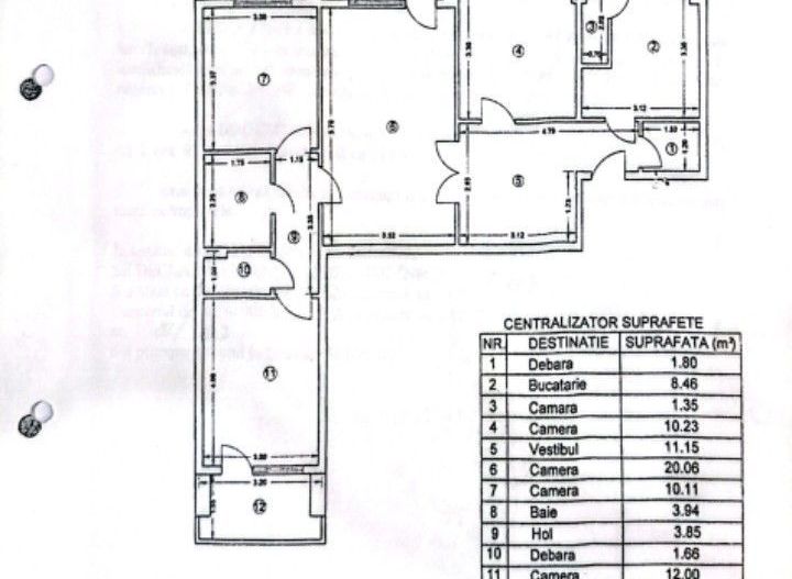 Apartament 4 camere, 96 mp utili, 2 băi, 2 balcoane – Zona Dristor  V5 - Poză 1