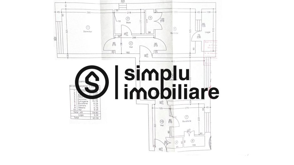 Apartament 3 camere Rovine - Schiță 5