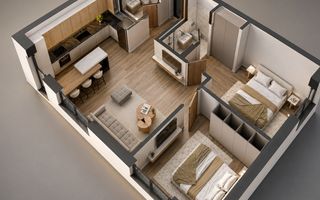 Apartament 3 camere,  Rond OMV Pipera,  complex rezidential - Poză 3