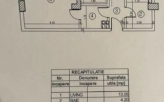 AP. 2 CAMERE DRUMUL TABEREI, CENTRALA TERMICA, BLOC NOU, COMISION 0% - Schiță 8