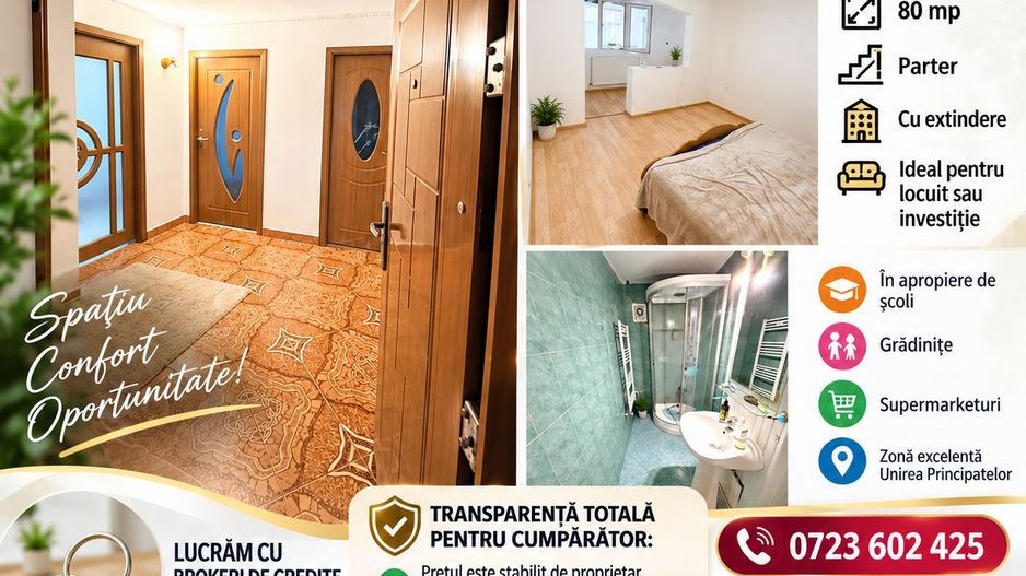 🏡 APARTAMENT SPAȚIOS CU EXTINDERE – FOCȘANI, UNIREA PRINCIPATELOR - Poză 5