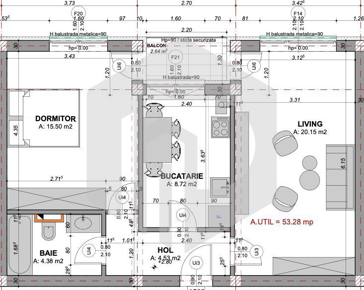 Doamna Stanca-La cheie | Apartament Decomandat | 2 Camere - Poză 2