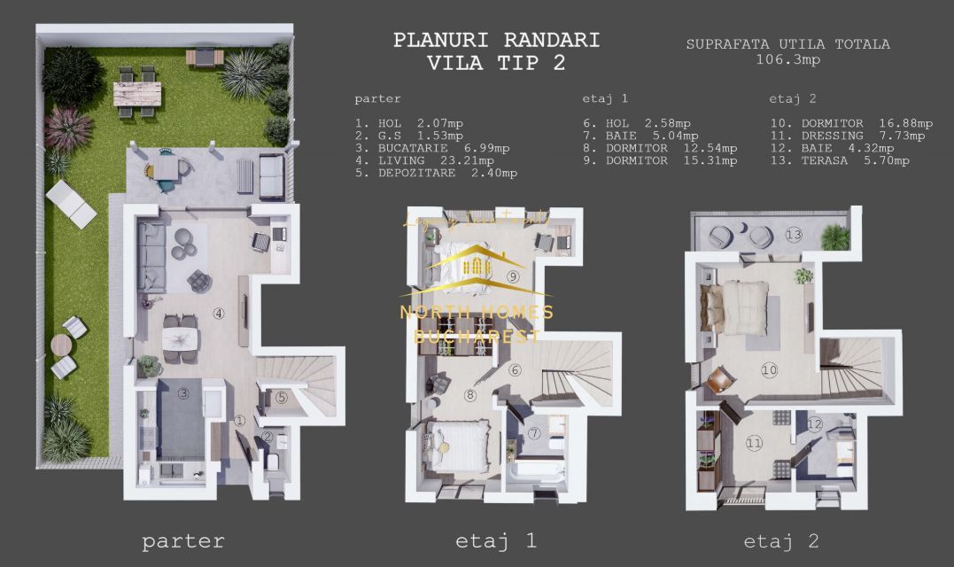Vila in Pipera 4 camere, 2 locuri de parcare si curte - Comision 0% - Poză 14