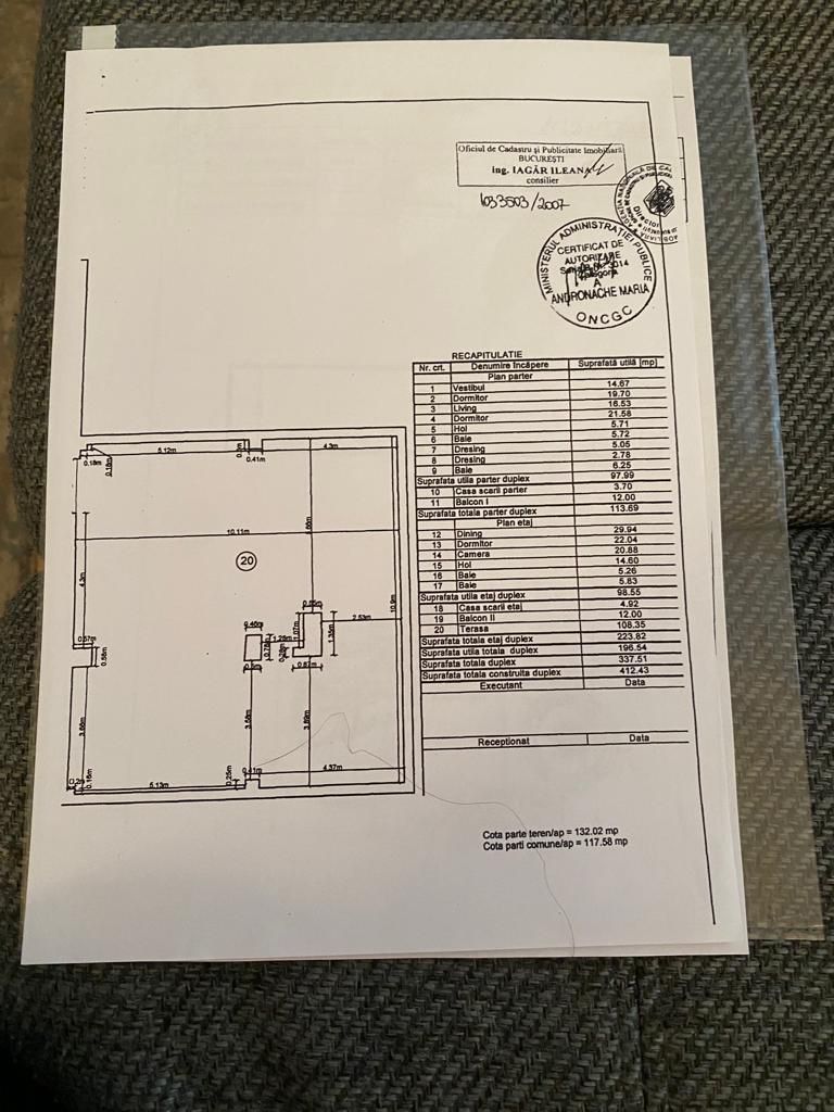 APARTAMENT 5 CAMERE DUPLEX | STEFAN CEL MARE - Schiță 16