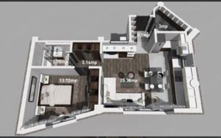 Apartament 2 camere, zona Bucium, bloc nou, intabulat – Iași - Poză 4