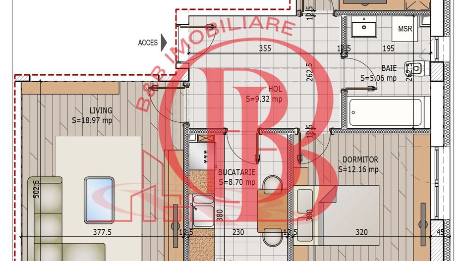 Apartament Pallady 3 camere Pret Credit Ipotecar avans 15% - Schiță 17