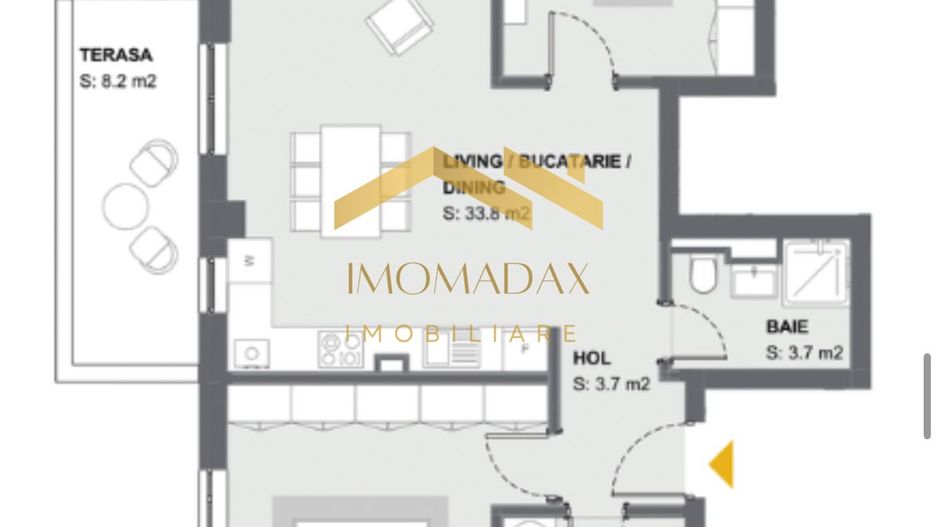 -Apartament-3 camere -2 bai- - Poză 16