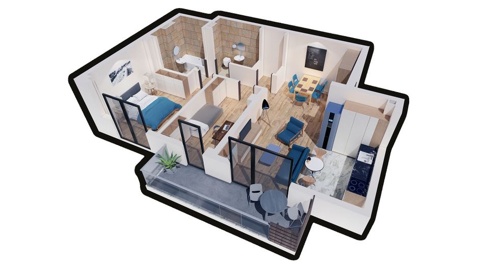Apartament 3 camere | Baneasa | Langa Metrou - Schiță 15