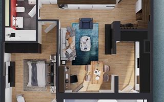Apartament 2 camere, 54.5 mp, Elite City, COMISION 0 - Poză 1