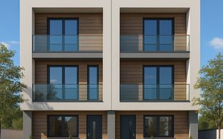 Casă modernă în Sibiu 13Omp utili – etaj retras, terase -teren 255 mp - Poză 1