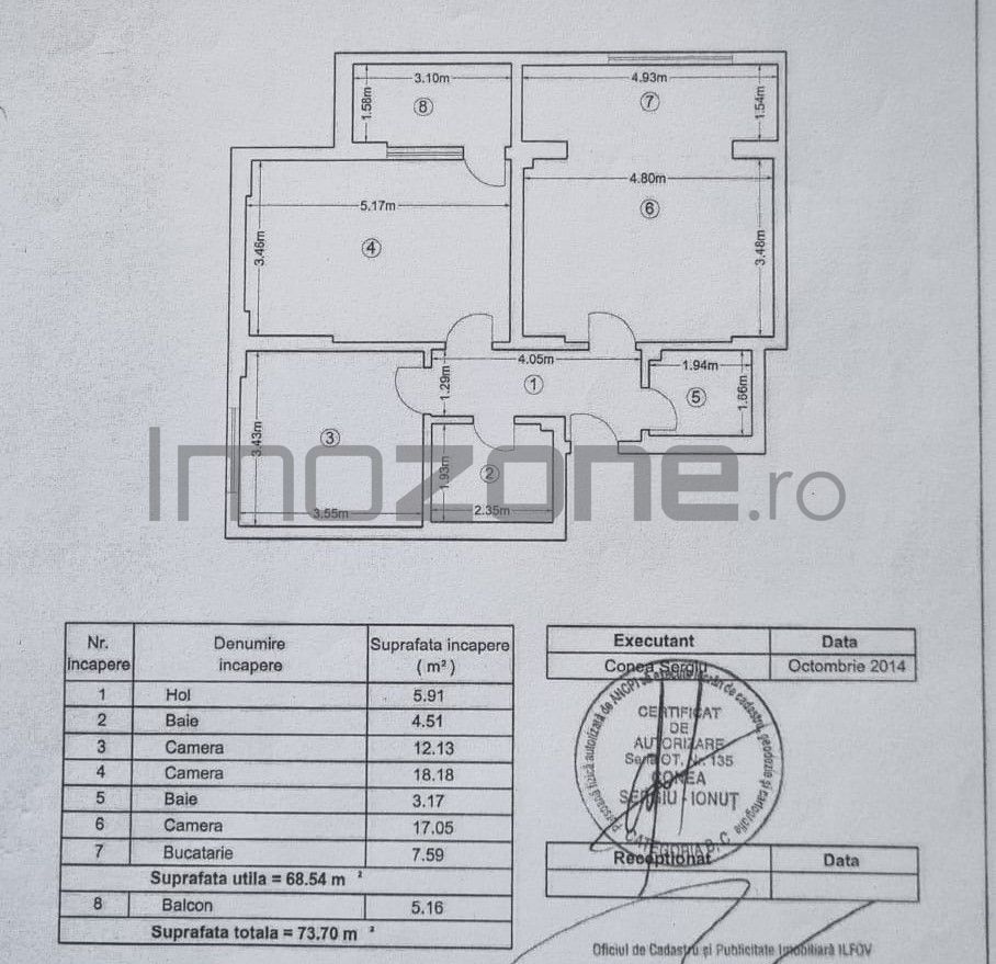 Drumul Taberei - Cartierul Latin, 3 camere, 2 bai, mobilat si utilat! - Schiță 24