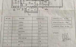De vânzare - apartament 3 camere - Veteranilor - Militari - Poză 9
