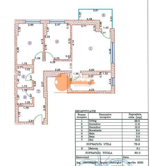 Vanzare 3 camere ( bloc 2020-loc parcare subteran inclus- vedere lac ) - Poză 1