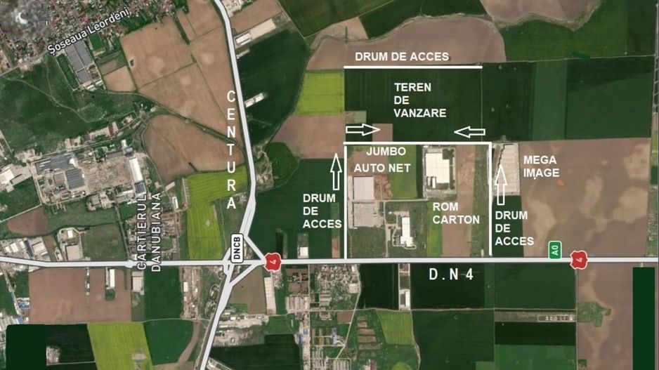 Popesti Teren logistic lângă CTPark Jumbo până la 27000mp - Poză 4