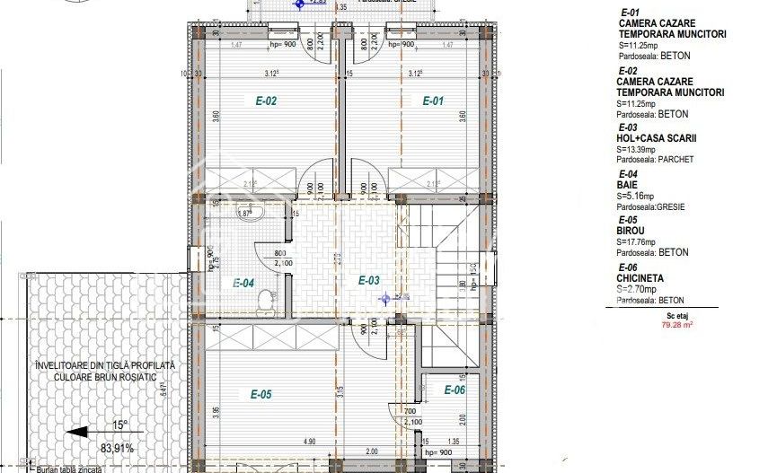 Casa de vacanta cu 4 camere si 800 mp de curte, in Paltinis - Schiță 6