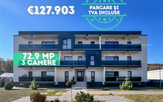 Apartament 3 camere, Bloc nou, Parcare inclusa, Jucu de Mijloc (AP.7) - Poză 1