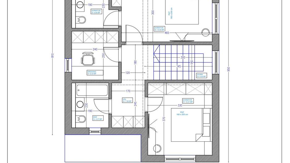 CASE INDIVIDUALE CLINCENI, TOATE UTILITATILE, 350 MP TEREN, COMIS 0% - Schiță 15