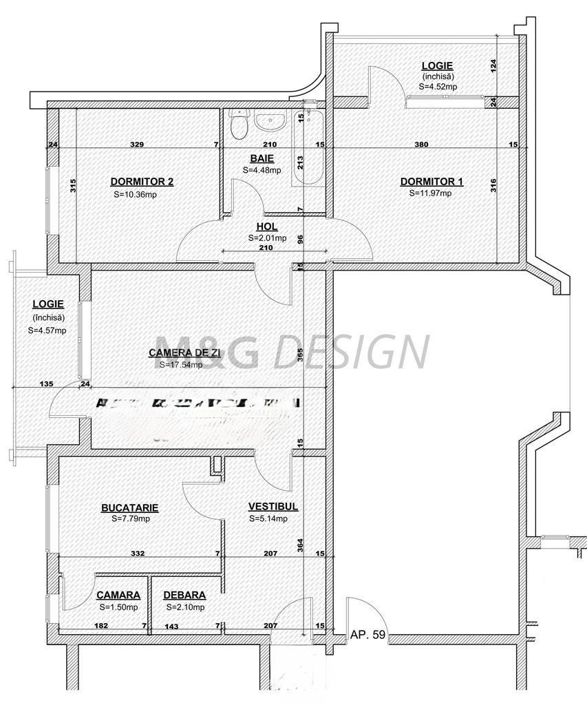 3 camere zona Iulius Mall - Parcul Botanic - Poză 5