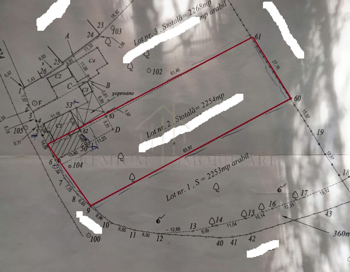 Teren intravilan/extravilan 2254 mp - Poză 2